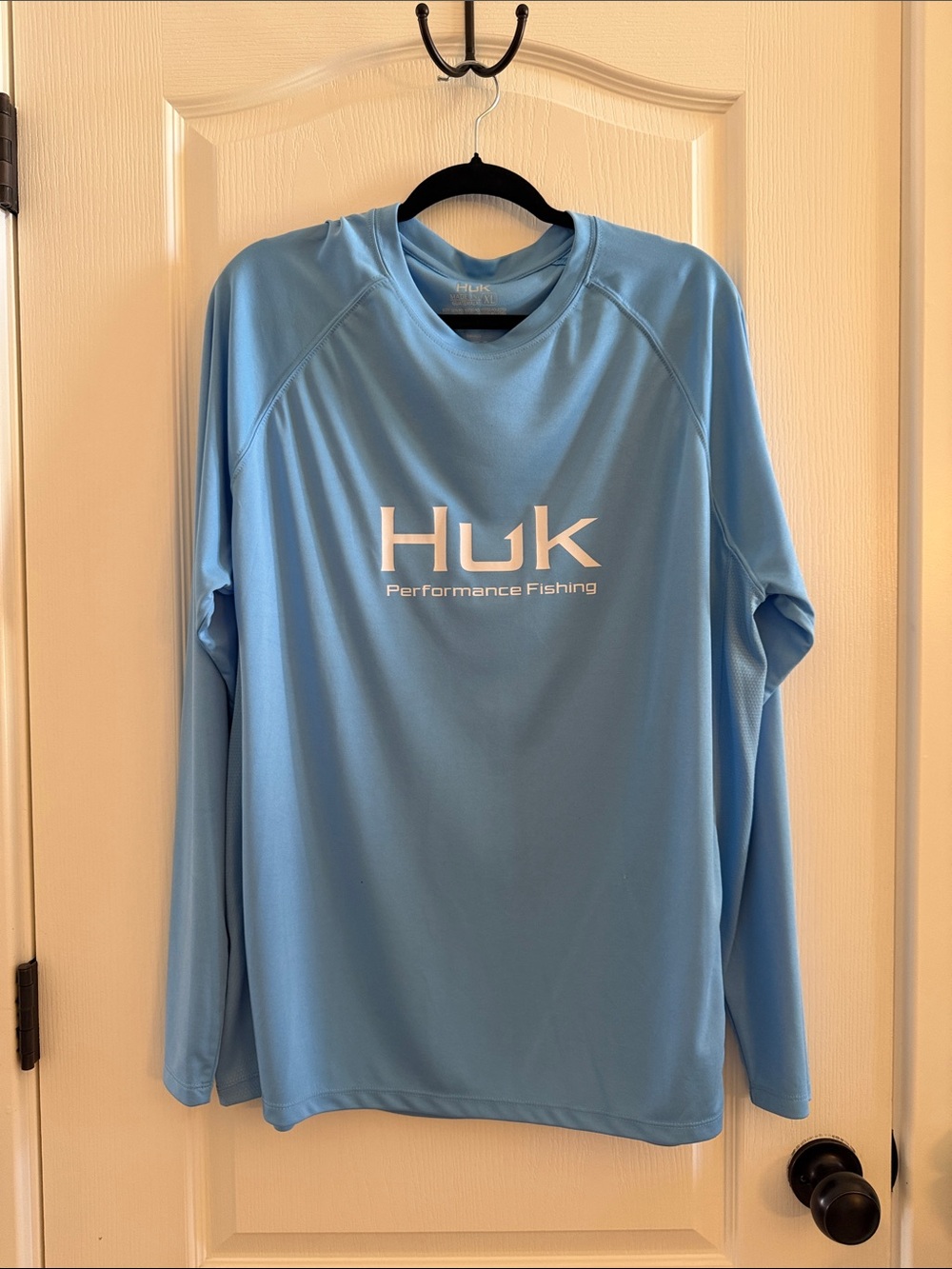 Huk Light Blue Performance Crew Neck Shirt